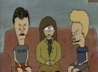 Première apparition de Daria, dans Beavis & Butthead. Daria = Diarrhea = Diahrée. Subtile hein ?